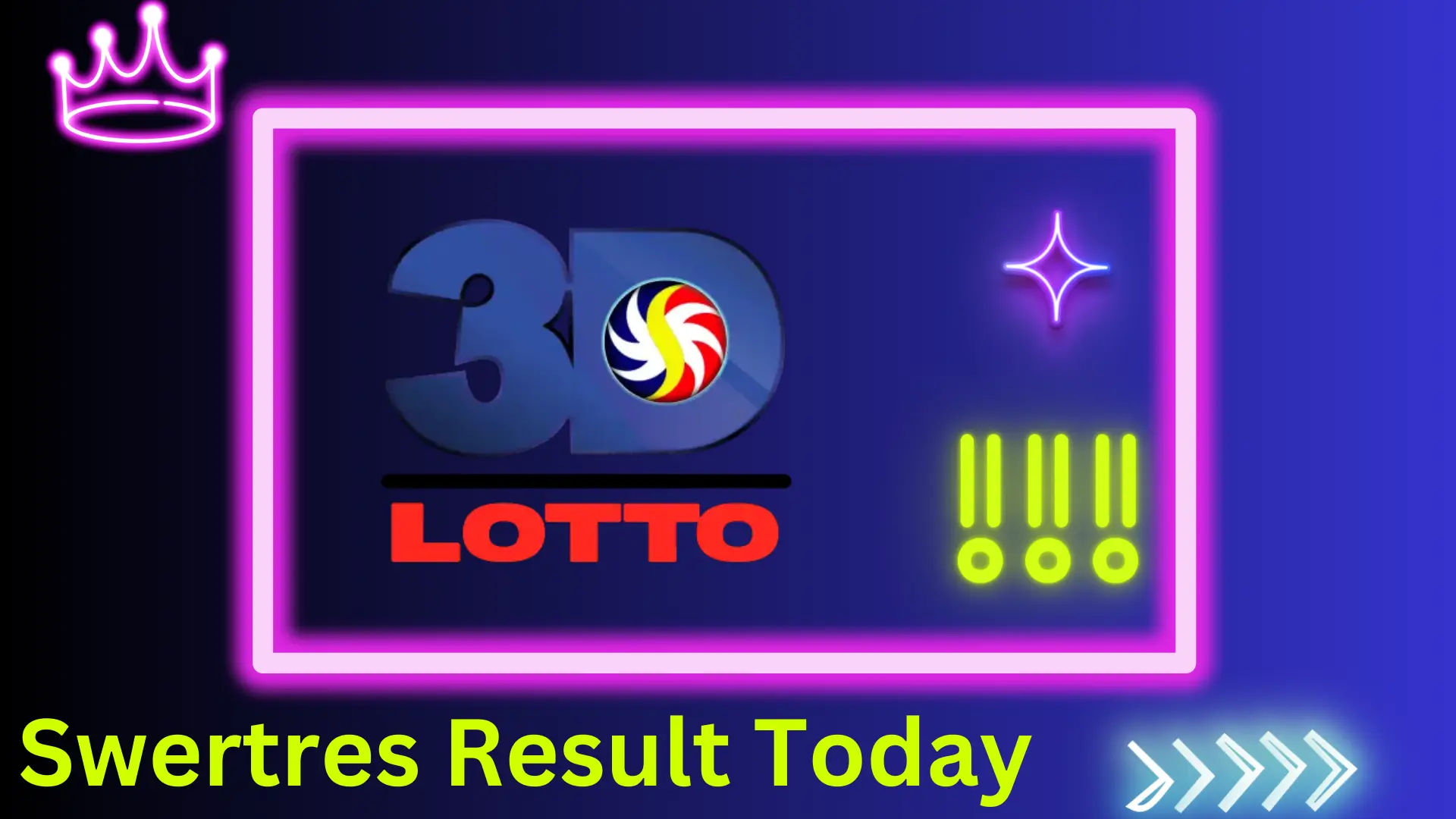 Here is 3d Lotto Swertres June results 2024